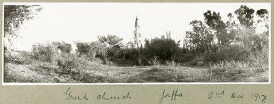 Iglesia griega, Jaffa, 2 de diciembre de 1917 de Capt. Arthur Rhodes